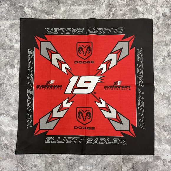 Dodge Other - Nascar Elliott Sadler # 19 Dodge Collectible 21" Bandana Red White